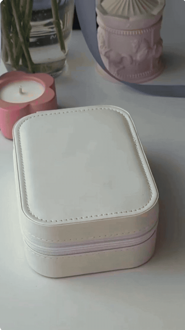 Compact Makeup Vanity With LED Mirror